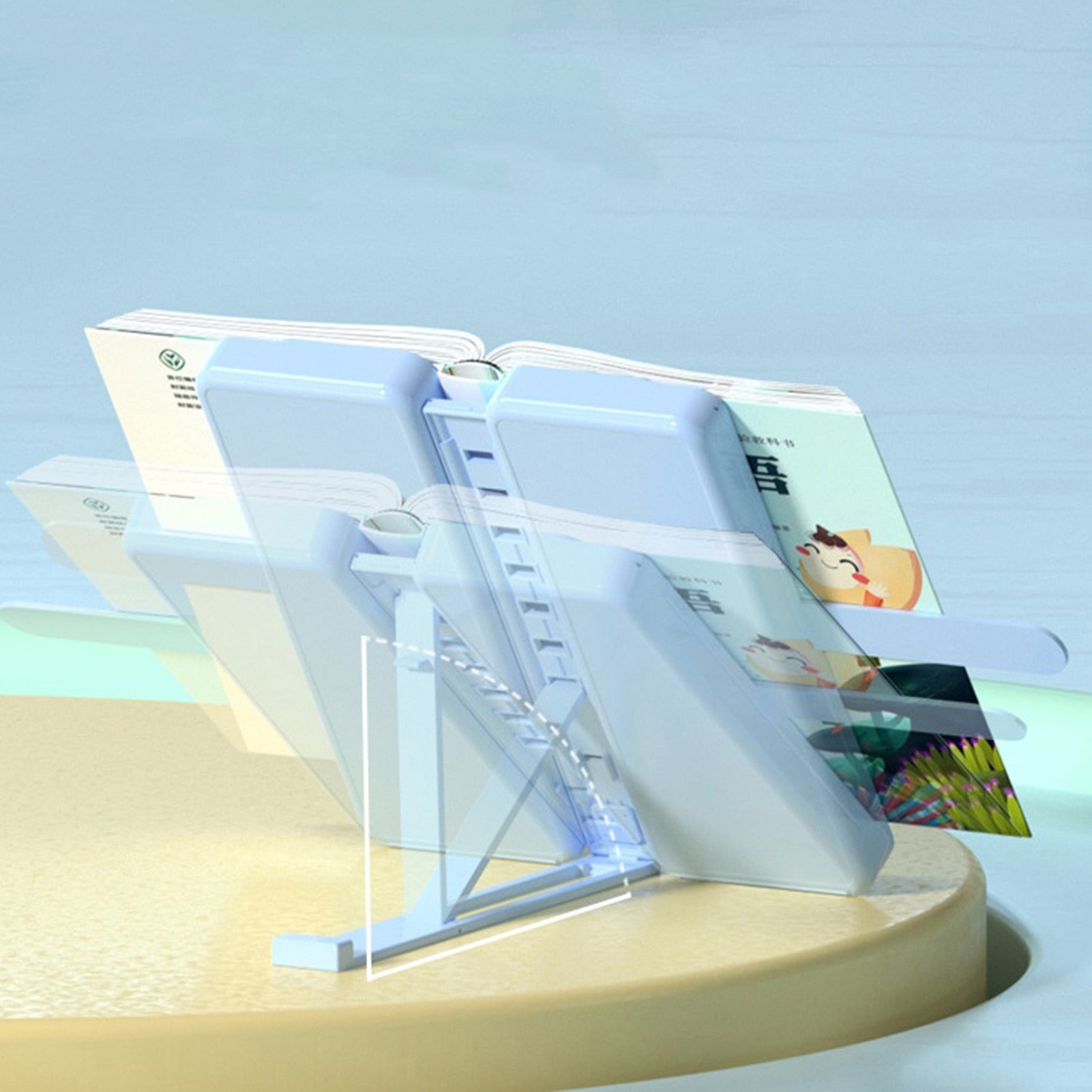 Maliben | Multifunctional Foldable Book Holder Stationery Box