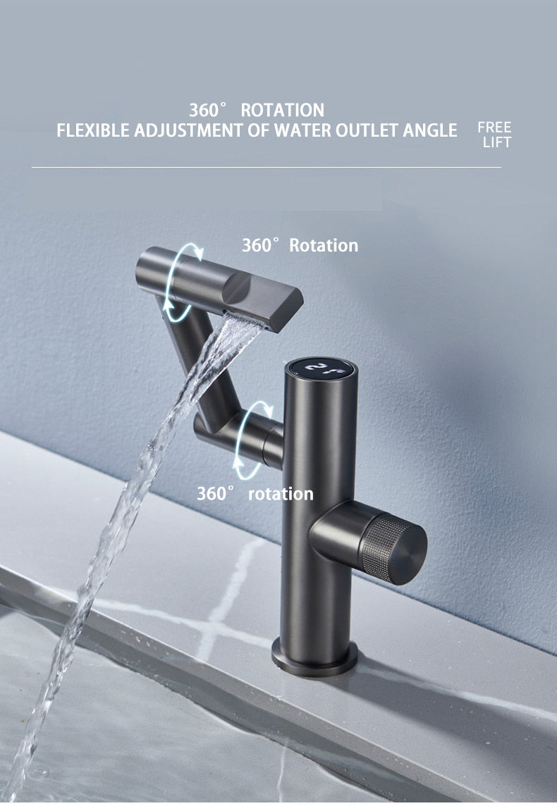 Maliben | Hydroelectric Rotating Modern Smart Waterfall Faucet