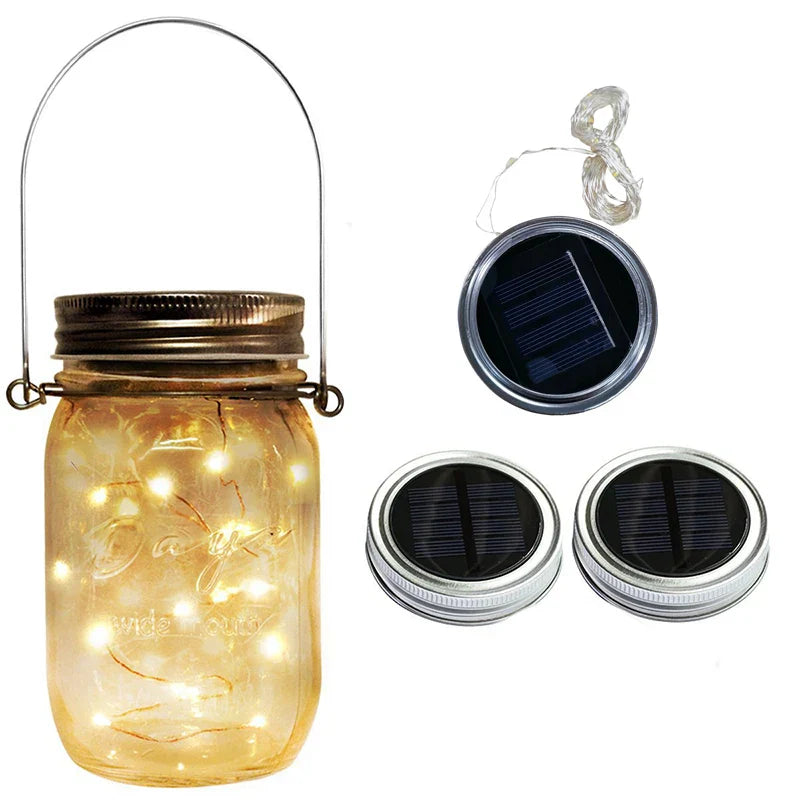 Maliben | Lumideck Solar-Deck Light String | Waterproof & Light Controlled | For Glass Decor & Garden Lighting