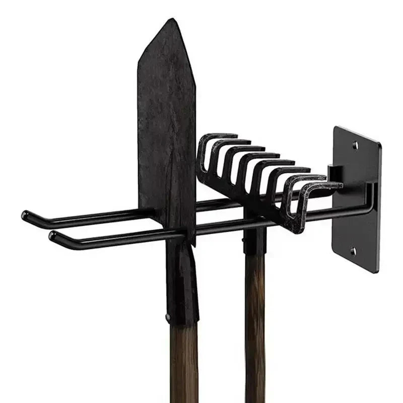 Maliben | Fixorado Wall Mount For Garden Tools | Robust Tool Holder Made Of Steel | Space-Saving Organizer For Garage, Cellar & Workshop