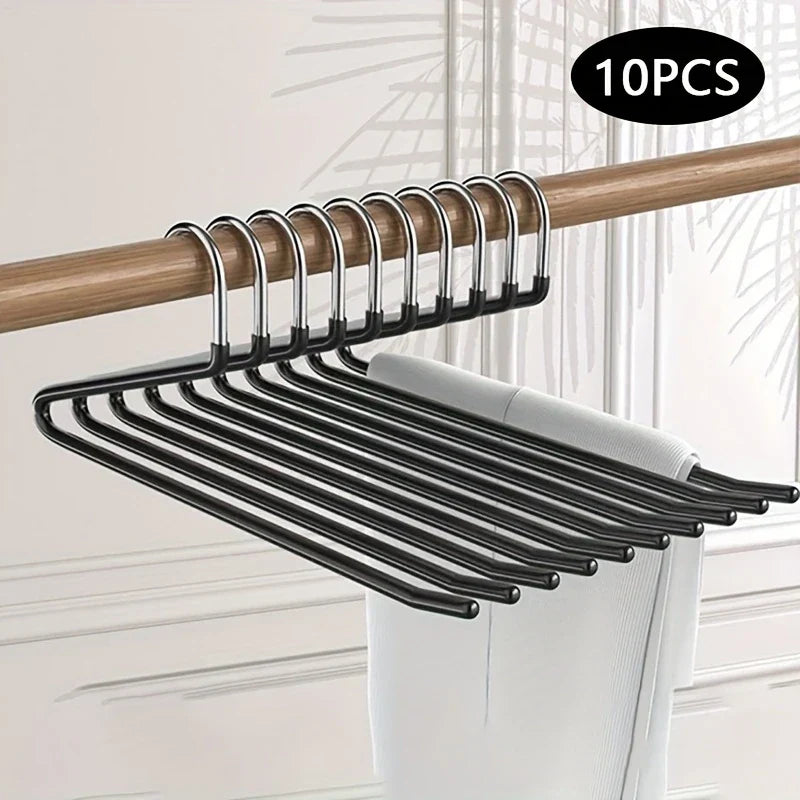 Maliben | Clothoria | Open Pants Hangers | Space-Saving & Stable | Metal With Anti-Rust Coating