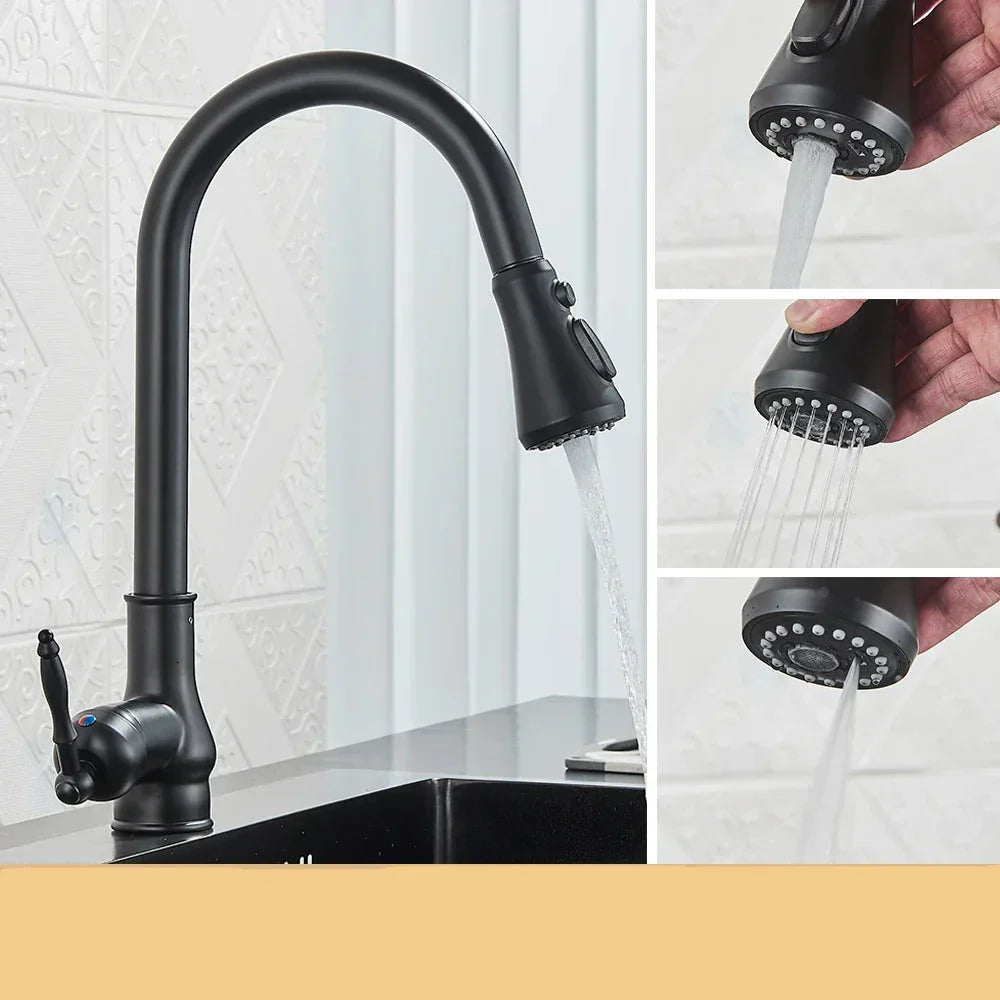 Maliben | Vintagetap Faucet - Antique Brass Kitchen Mixer Faucet