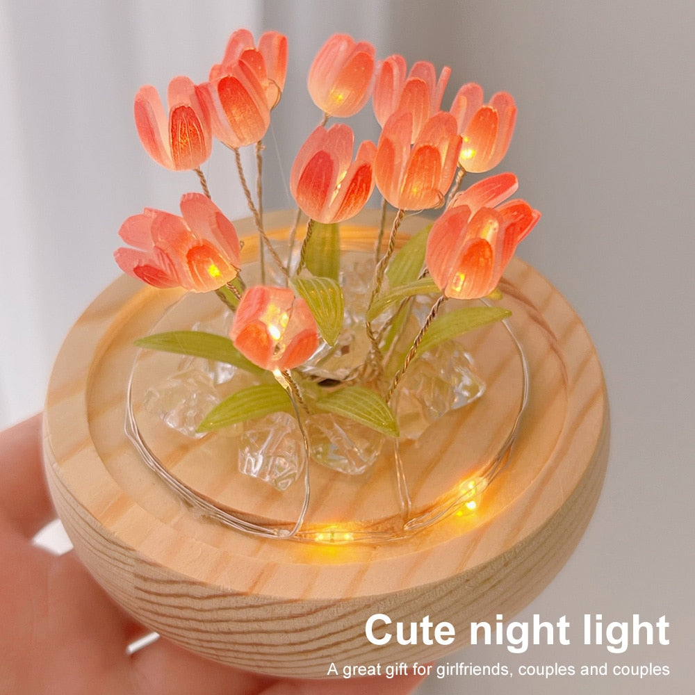 Maliben | Shiny Tulip Handmade Night Lamp