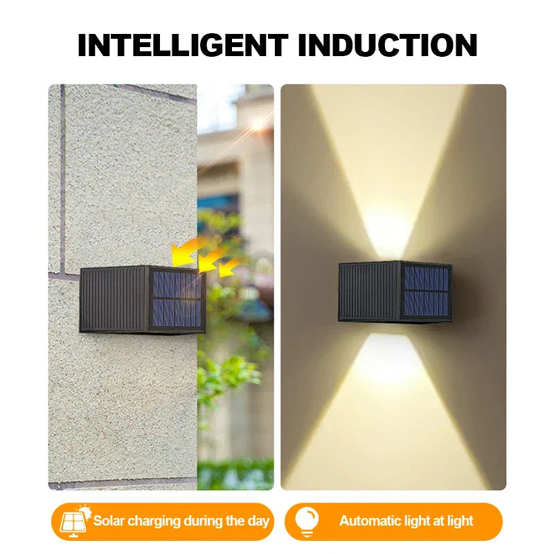 Maliben | Solar Wall Light Solarabeam Flex | Warm White | Ip65 Waterproof | Adjustable Light Angle