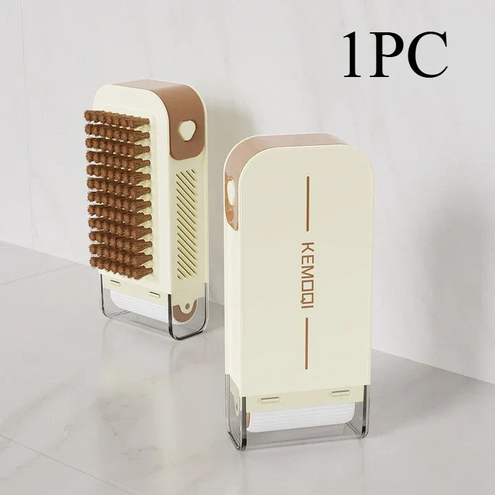 Maliben | Dual-Action Cleaning Brush Roller Soap Holder