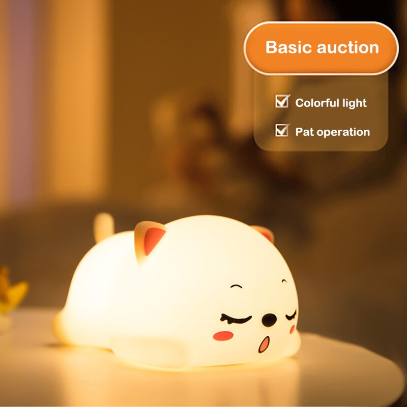 Maliben | Mini Cat Led Touch Sensor Night Lamp
