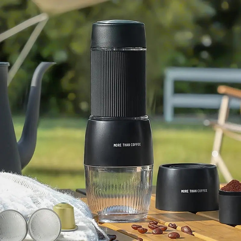 Maliben | Portable Coffee Machine 18 Bar, Hand Pressure Operation, ZZUOM CM101, Compact Extraction for Outdoor Camping Travel Use