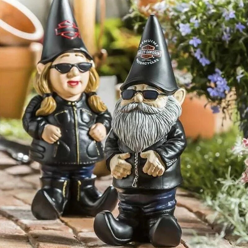 Maliben | Charming Locomotive Gnome Garden Ornament
