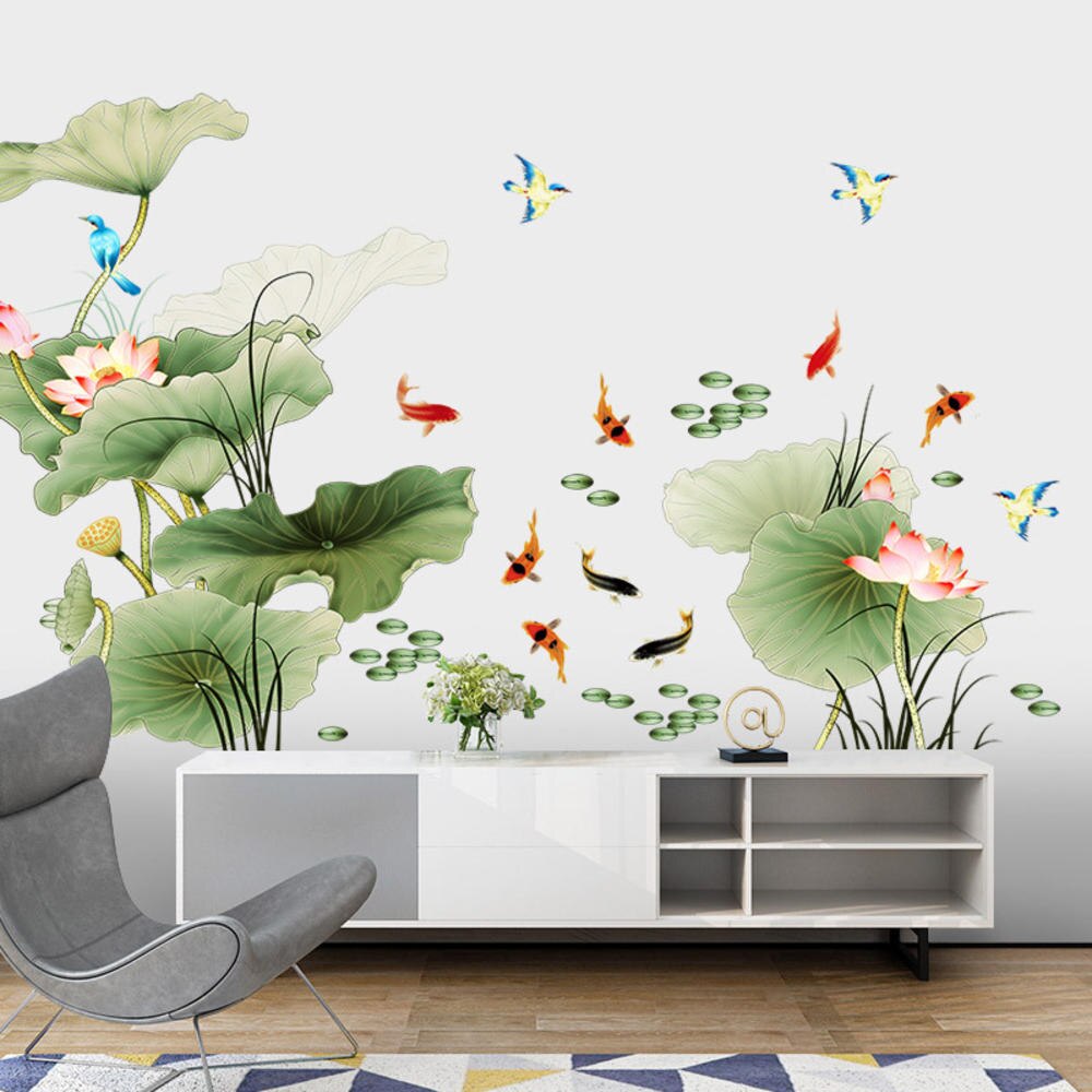 Maliben | Modern Blossom Lotus Self-Adhesive Wall Sticker