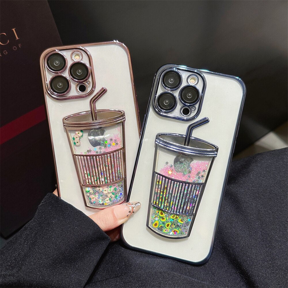 Maliben | Glitter Star Drink Cup Iphone Case