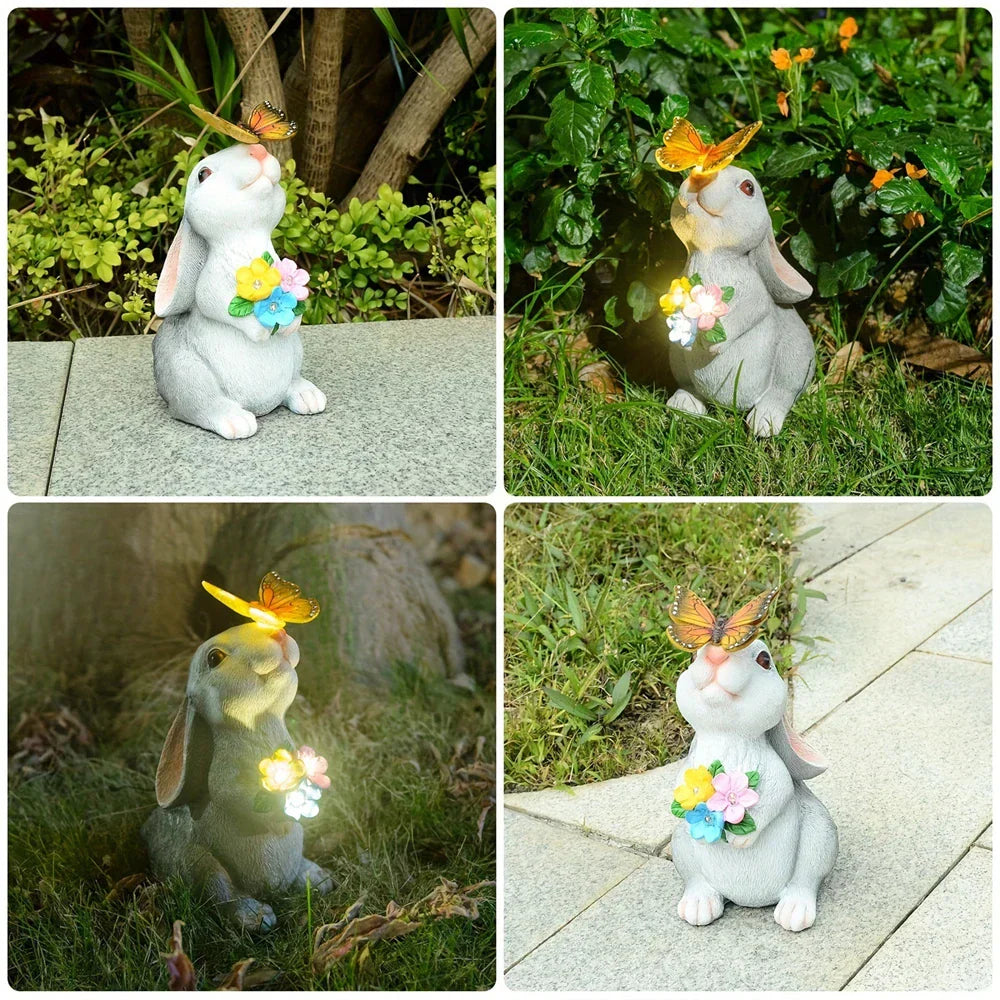 Maliben | Butterfly And Flower Bunny Garden Light