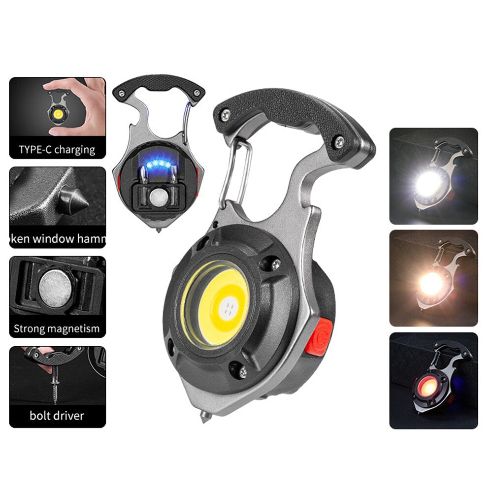 Maliben | 7in1 Pocket Lamp Survival Camping Keychain