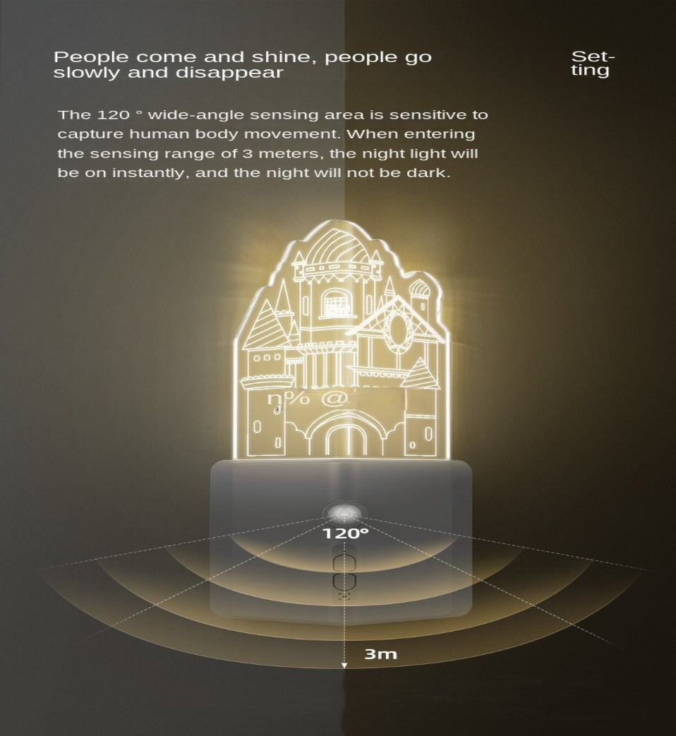 Maliben | 3d Led Rechargeable Wall Night Lamp