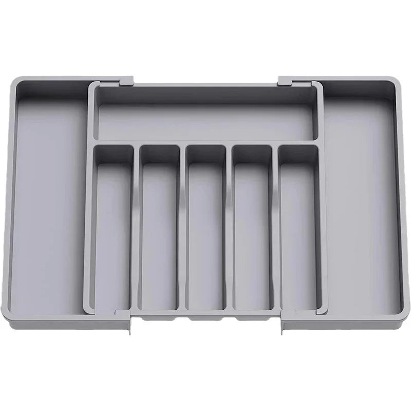 Maliben | Modulora Cutlery Drawer Insert | Expandable Cutlery Organizer | Adjustable Storage System Made Of Pp | 38×35 Cm