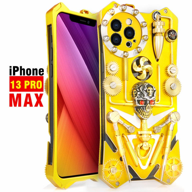 Maliben | Mechanic Skull Cyberpunk Style Iphone Case
