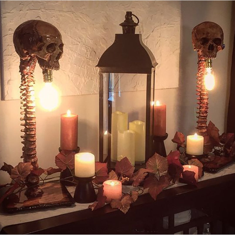 Maliben | Skeleton Skull Table Lamp