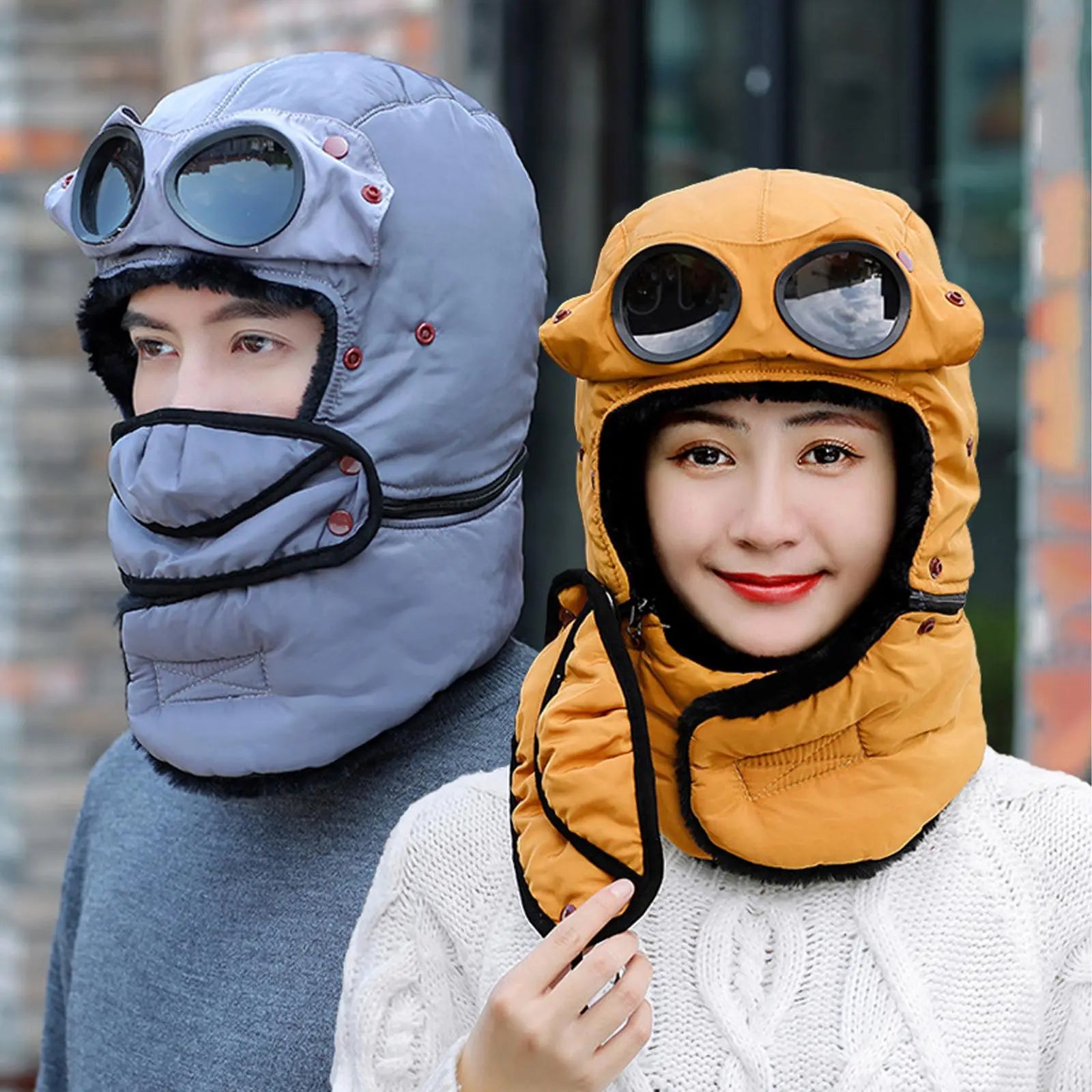 Maliben Polar Vision Thermal Windproof Beanie — Face Covering