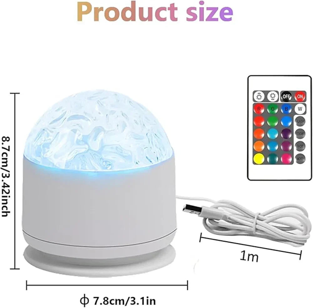 Maliben | Aurora Projector Lumosky | 16 Colors Northern Lights | Usb & Remote Control | Relaxing Night Light