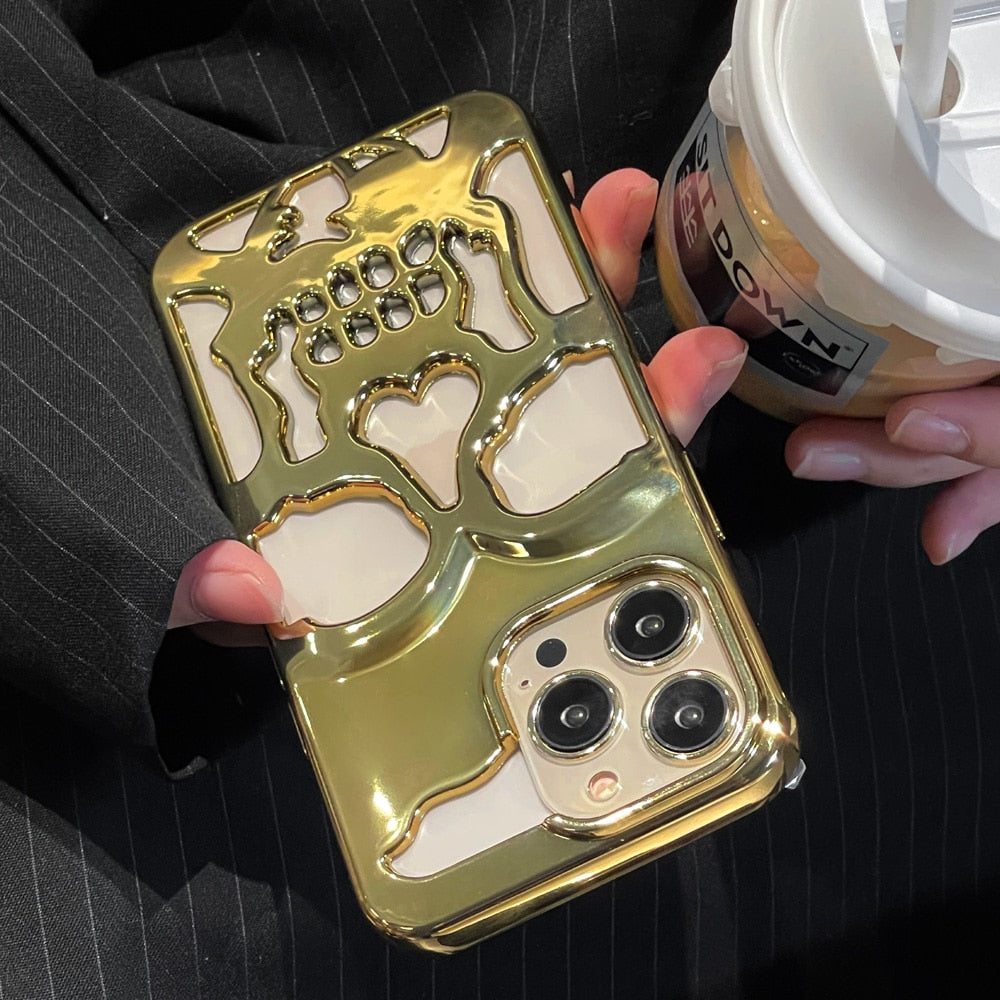 Maliben | Gothic Midnight Skull Phone Case