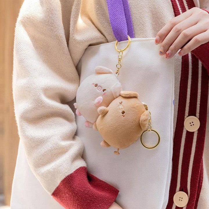Maliben | Love Birds Cute Plush Magnetic Keychain