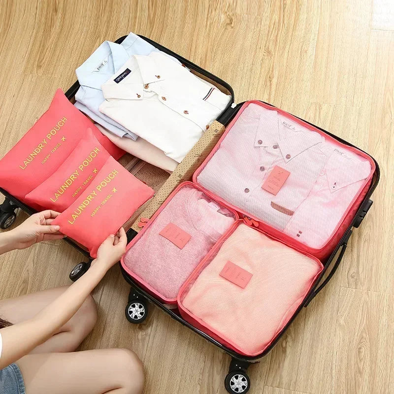 Maliben | Reiselina Luggage Organizer Set | 6-Piece | WaterproOf & Space-Saving | Made of Oxford Fabric