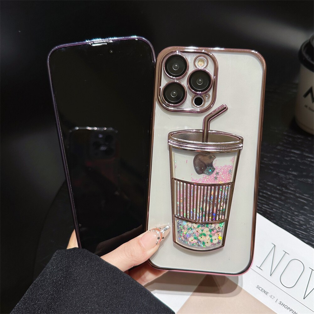 Maliben | Glitter Star Drink Cup Iphone Case