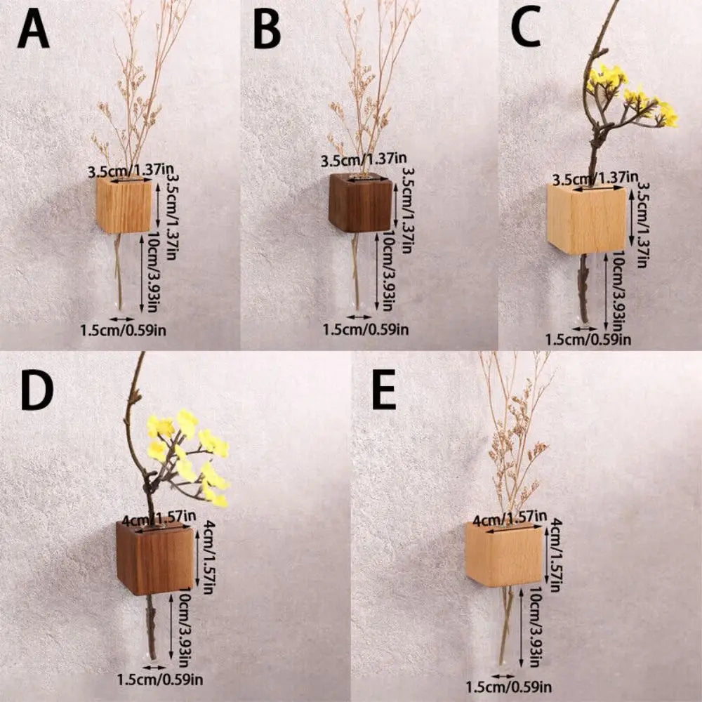 Maliben | Wooden Magnetic Flower Tube Vase