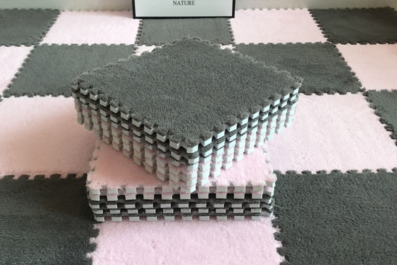 Maliben | Diy Winter Plush Puzzle Mat