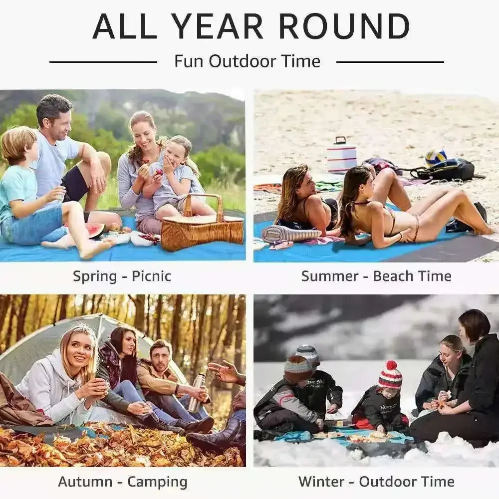 Maliben | Beach Blanket Aeroloom | Xxl 210x200 Cm | Waterproof & Sand-Free | Ultra-Light & Portable