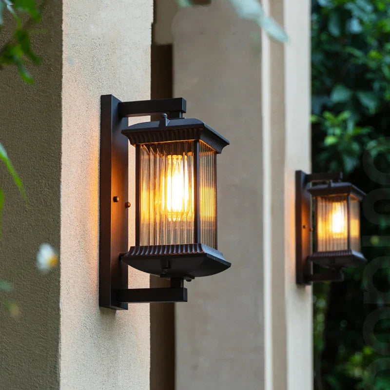 Maliben | Light-Repellent Outdoor Wall Light Metal | Weatherproof Ip65 | E27 Socket | For Garden, Gate & Terrace