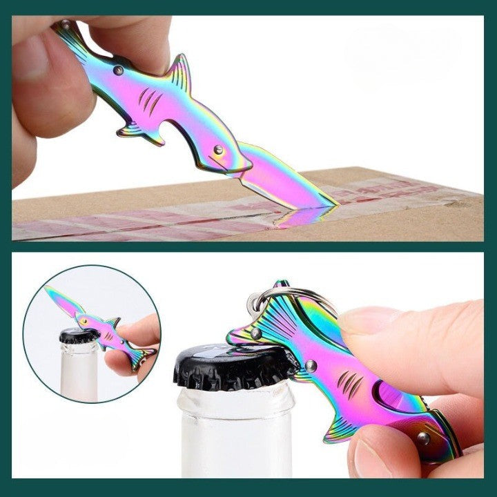Maliben | Sharp Shark Multifunctional Toothpick Knife Keychain