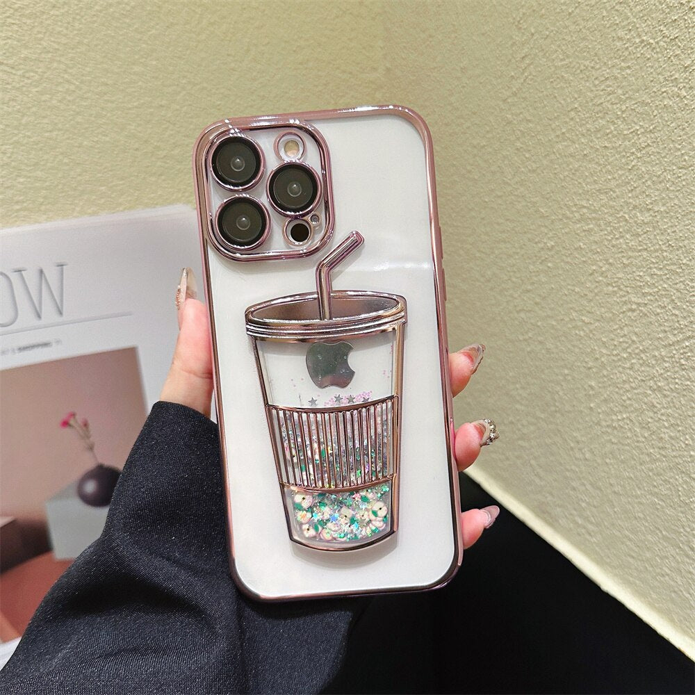 Maliben | Glitter Star Drink Cup Iphone Case