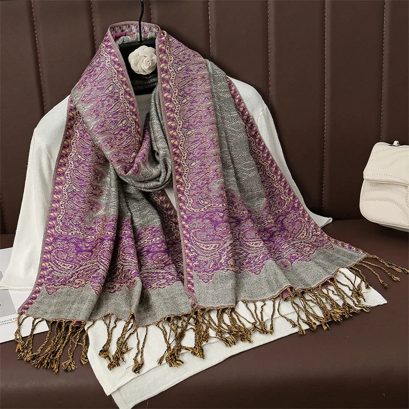 Maliben | Élégancea | Women's Scarf | Cashmere Feel | 70 × 190 Cm | Luxury Print & Warm