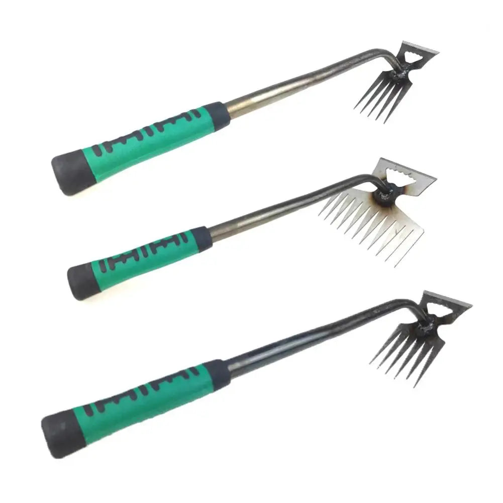 Maliben | Raveta Garden Rake | Robust Steel Tines | Ergonomic Handle | Effective Against Weeds & Leaves