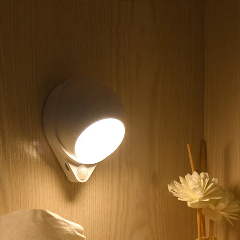 Maliben | Intelligent Led Night Light Glowmate 360 | 360° Rotatable | Motion Sensor | Usb Rechargeable