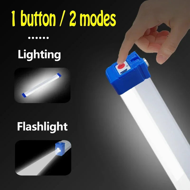 Maliben | Magnabeam Led Tube | Rechargeable Camping Lamp With Magnet & Hook | 32/52 Cm | Portable Emergency Light For Outdoor & Vehicle