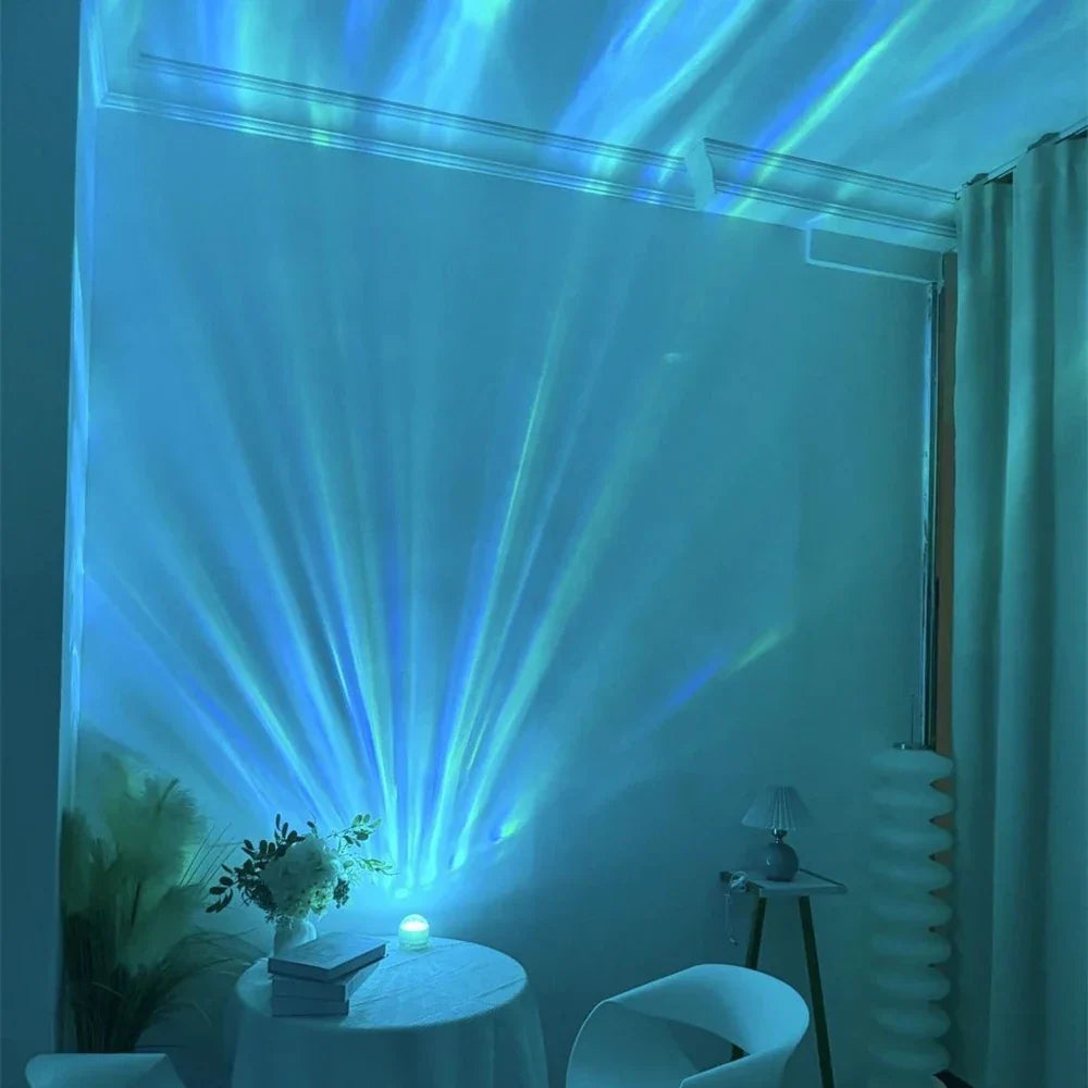 Maliben | Aurora Projector Lumosky | 16 Colors Northern Lights | Usb & Remote Control | Relaxing Night Light