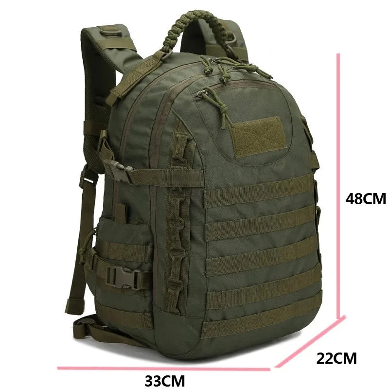 Maliben | Treknexus 35 L Hiking Backpack Men | Tactical Trekking Backpack 48 × 33 × 22 Cm | Outdoor Camping, Fishing, Hunting & Sports With Molle System