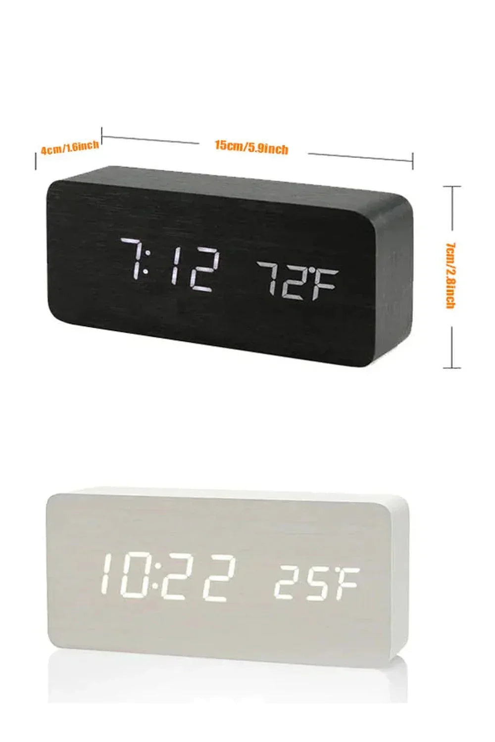 Maliben | Wood LED Digital Clock