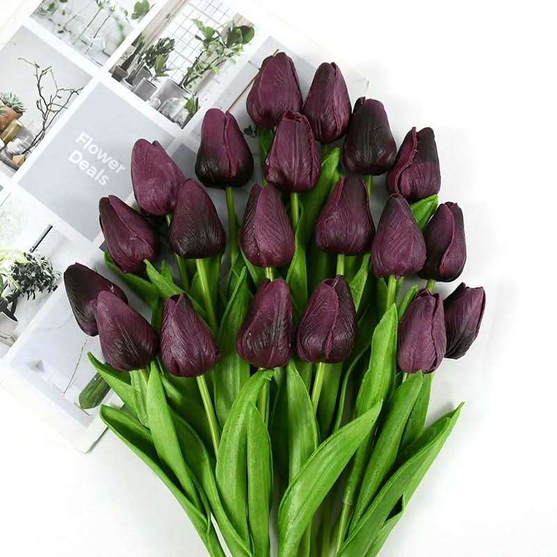 Maliben | Artificial Tulip Bouquet With Realistic Lifelike Flowers