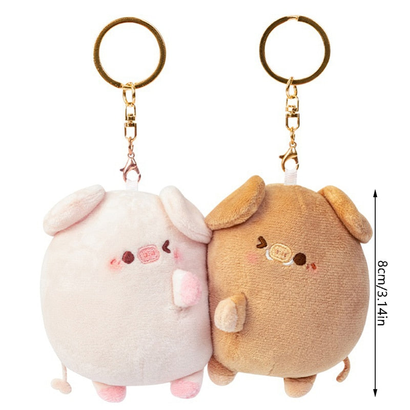 Maliben | Love Birds Cute Plush Magnetic Keychain