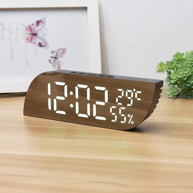 Maliben | LED Digital Alarm Clock with Dual Display & Unlimited Snooze