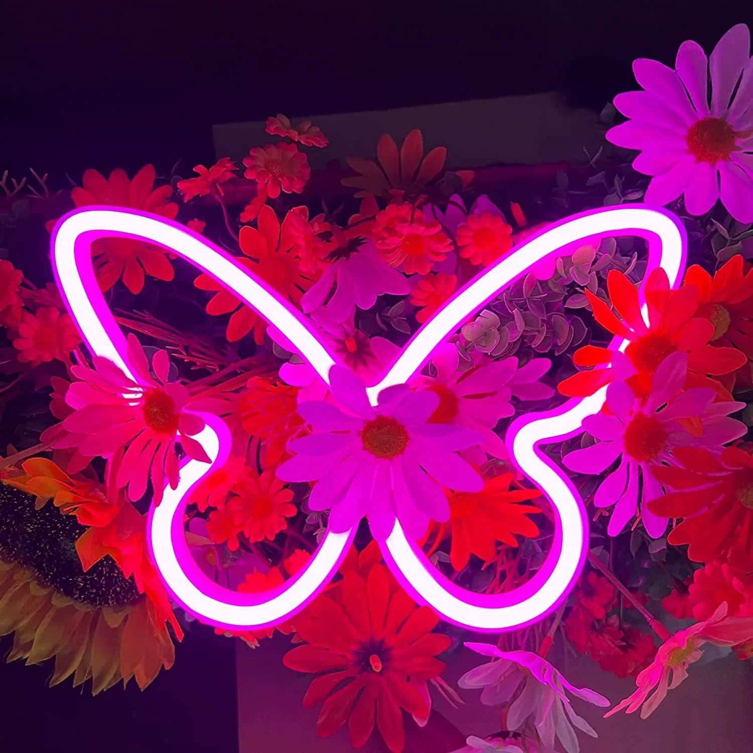 Led Butterfly Neon Wall Light