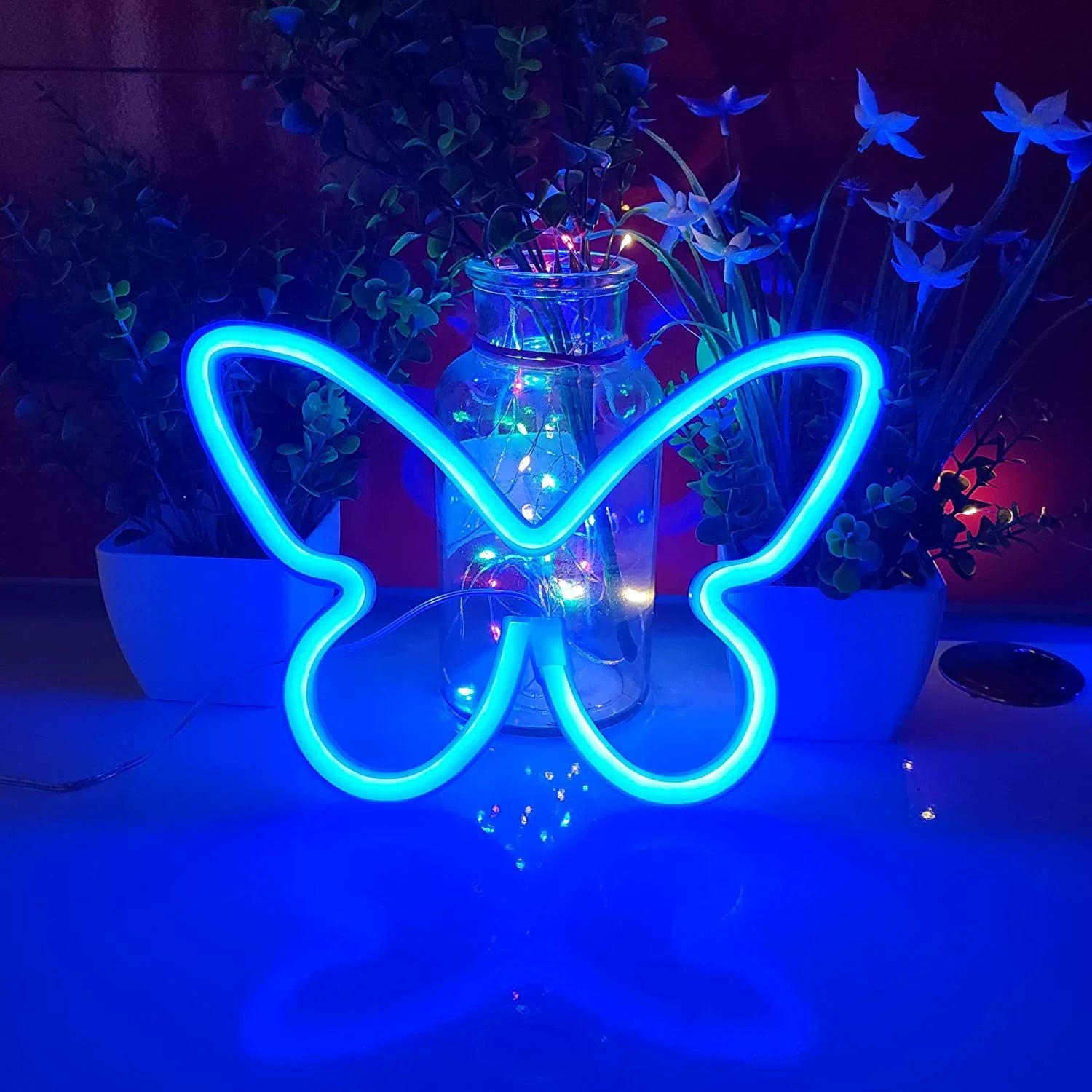 Led Butterfly Neon Wall Light