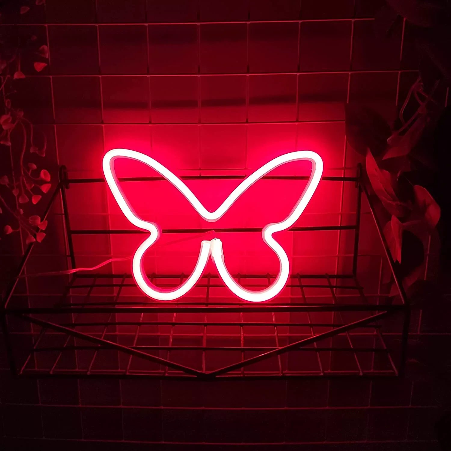 Led Butterfly Neon Wall Light