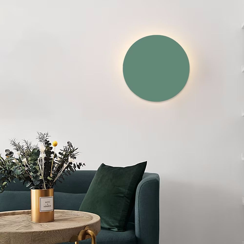 Maliben | Gloworb Minimalistic Round Led Wall Light | Color Variety | Dimmable Light
