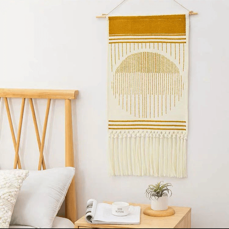 Maliben Geometric Macramé Wall Tapestry — Bohemian Wall Decor