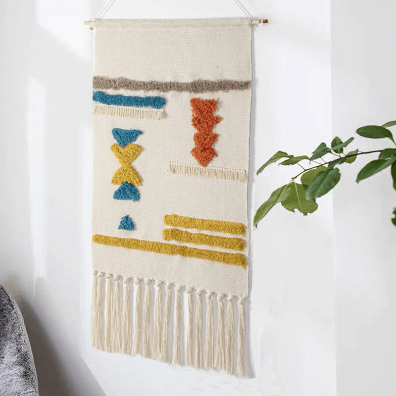 Maliben Geometric Macramé Wall Tapestry — Bohemian Wall Decor