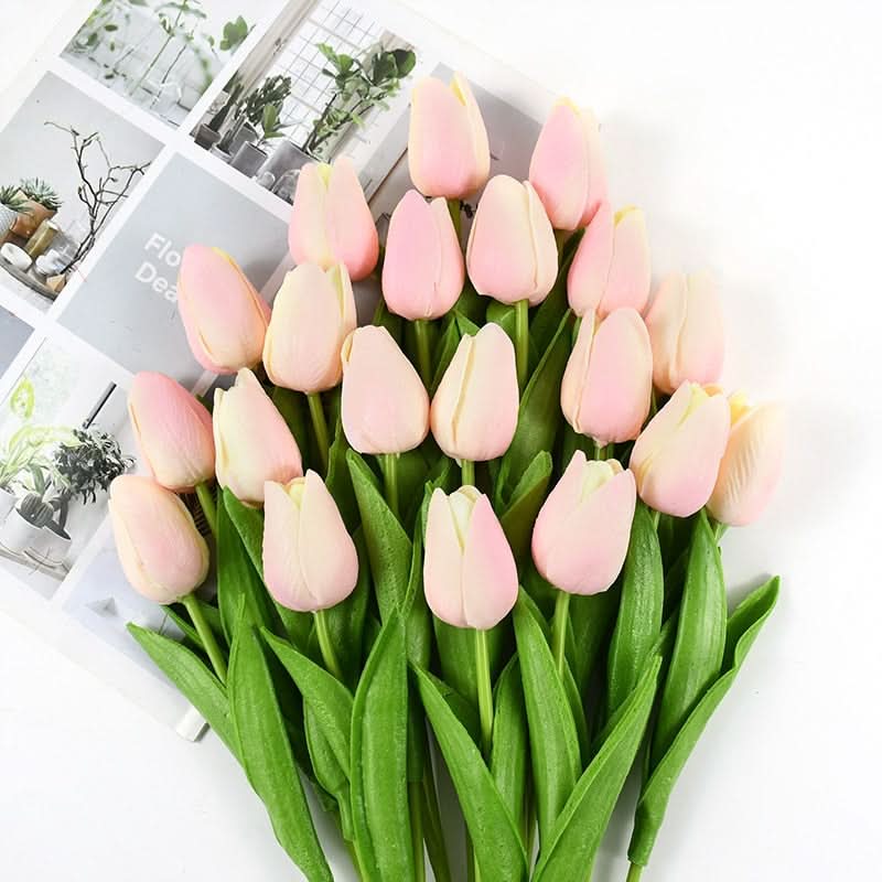 Maliben | Artificial Tulip Bouquet With Realistic Lifelike Flowers