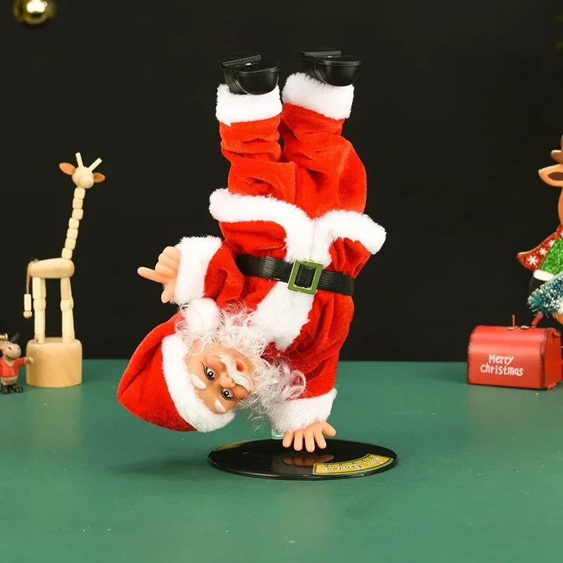 Maliben | Breakdancing Santa Dynamic Christmas Figurine